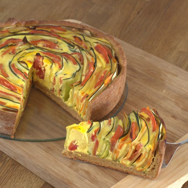 Mehr Informationen zum Thema: Geringelte Gemüse&shy;quiche