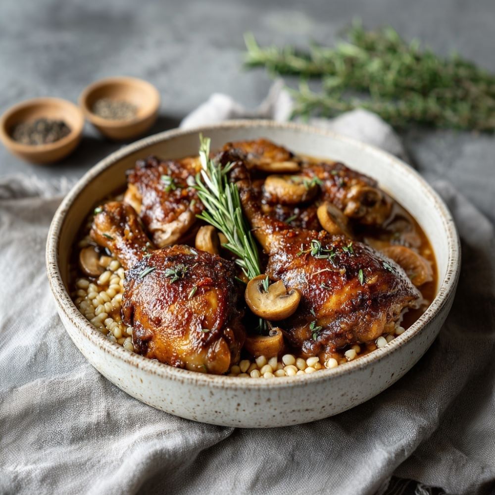 Mehr Informationen zum Thema: Hühner&shy;keulen im Rosmarin&shy;saft